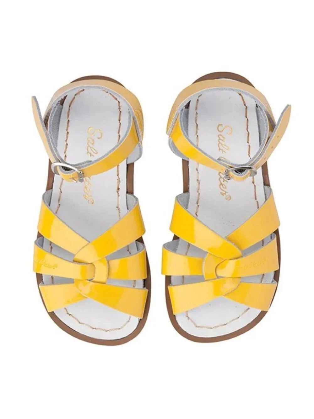 NWT Salt Water Baby/Toddler Girl Yellow Leather Sandal Size 7